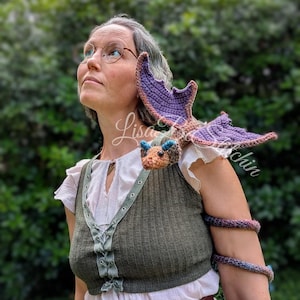 Wearable Pet Dragon crochet PATTERN image 13