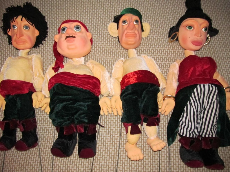 Rod Professional Puppet. Town Musicians of Bremen Puppets. Unique ...