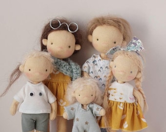 Personalized Dollhouse Doll: Handmade Waldorf Inspired Miniature