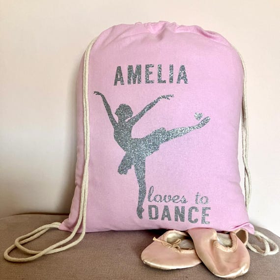 Personalised Custom Ballet Dance Bag, Children's Ballet Dance