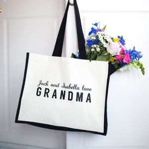 Personalised Custom Love Grandma/Nana/Nanny/Granny Bag, Mother&#39;s Day Gift, Grandma Gift, Gift for Grandma, Nana Gift, Nan Gift , Granny Gift