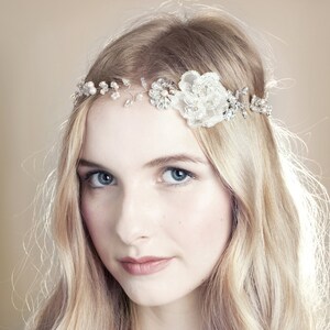 Blumen Hochzeit Haarranke, Blumen Hochzeit Haarranke, Kristall und Perle Hochzeit Haarranke, Dawn Hochzeit Haarranke