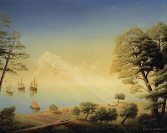 Descubrimiento de Jamestown 20 x 15 Giclee