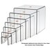 Clear Acrylic Risers Pedestals Retail Displays Multiple Variations Sets of 3 