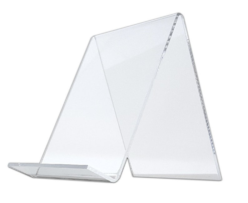 Clear Acrylic Easel Book Display Stand Holder Displays Etsy