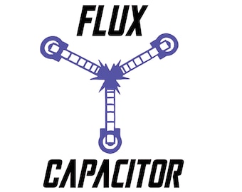 Flux Kondensator Zurück in die Zukunft Delorean SVG PDF DXF pdf gsp png herunterladen