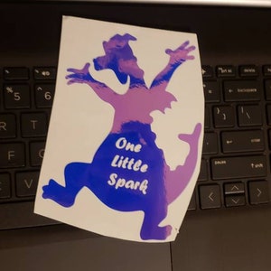 Figment car decal  figment sticker Figment  car decal Figment wall decoration one little spark decal Journey into imagination figment decal