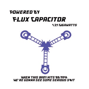 Flux Condensateur Retour à la future Delorean SVG PDF DXF pdf gsp png télécharger
