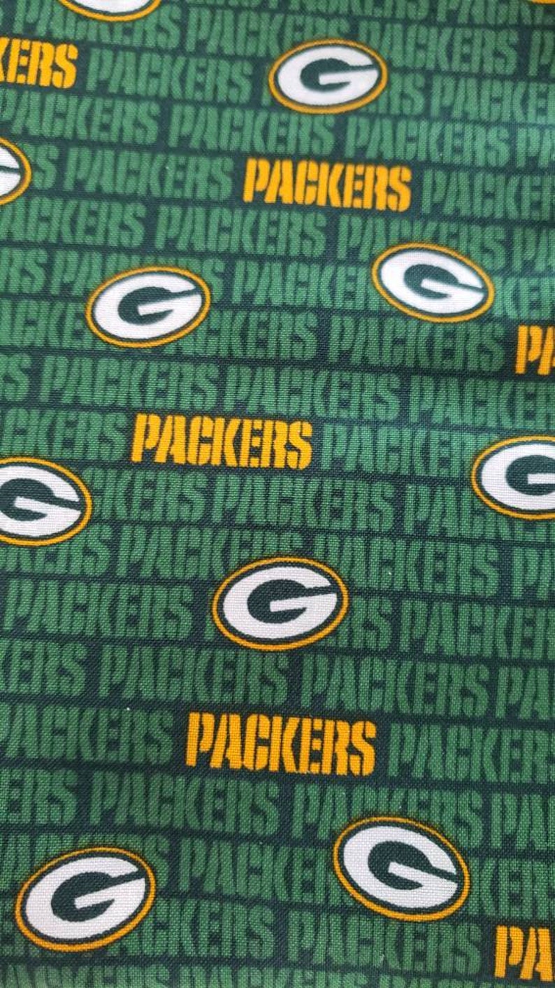 Green Bay Packers Nfl Fabric by the Yard Fat Quarters Football - Etsy
