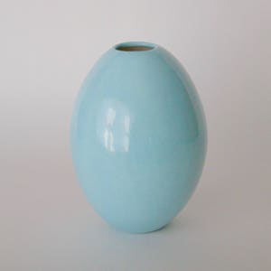 blue vase, egg vase, Ceramic Vase, Flower Vase, Pottery Vase, Modern, Mother&#39;s Days Gift, Wedding Gift, tall vase
