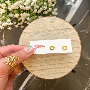 Sun Brass Stud Earrings | Sun Earrings | Stud Earrings | Brass Earrings | Dainty Earrings | Dainty Stud Earrings | Gift Ideas