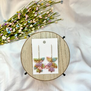 Delilah | Spring Clay Earring Collection | Handmade Clay Earrings | Polymer Clay Earrings | Easter Earrings | Flower Earrings