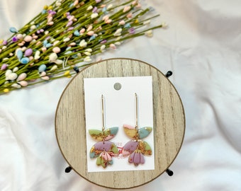 Delilah | Spring Clay Earring Collection | Handmade Clay Earrings | Polymer Clay Earrings | Easter Earrings | Flower Earrings