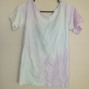 tie dye cut out rib cage shirt image 4
