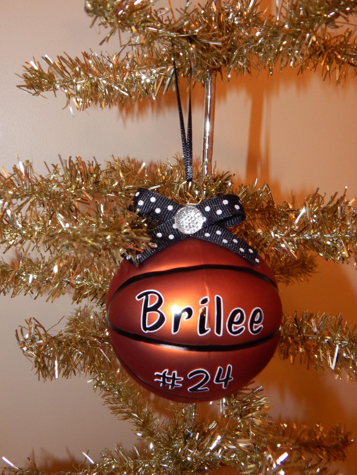 Personalized Basketball Glass Ornament Etsy