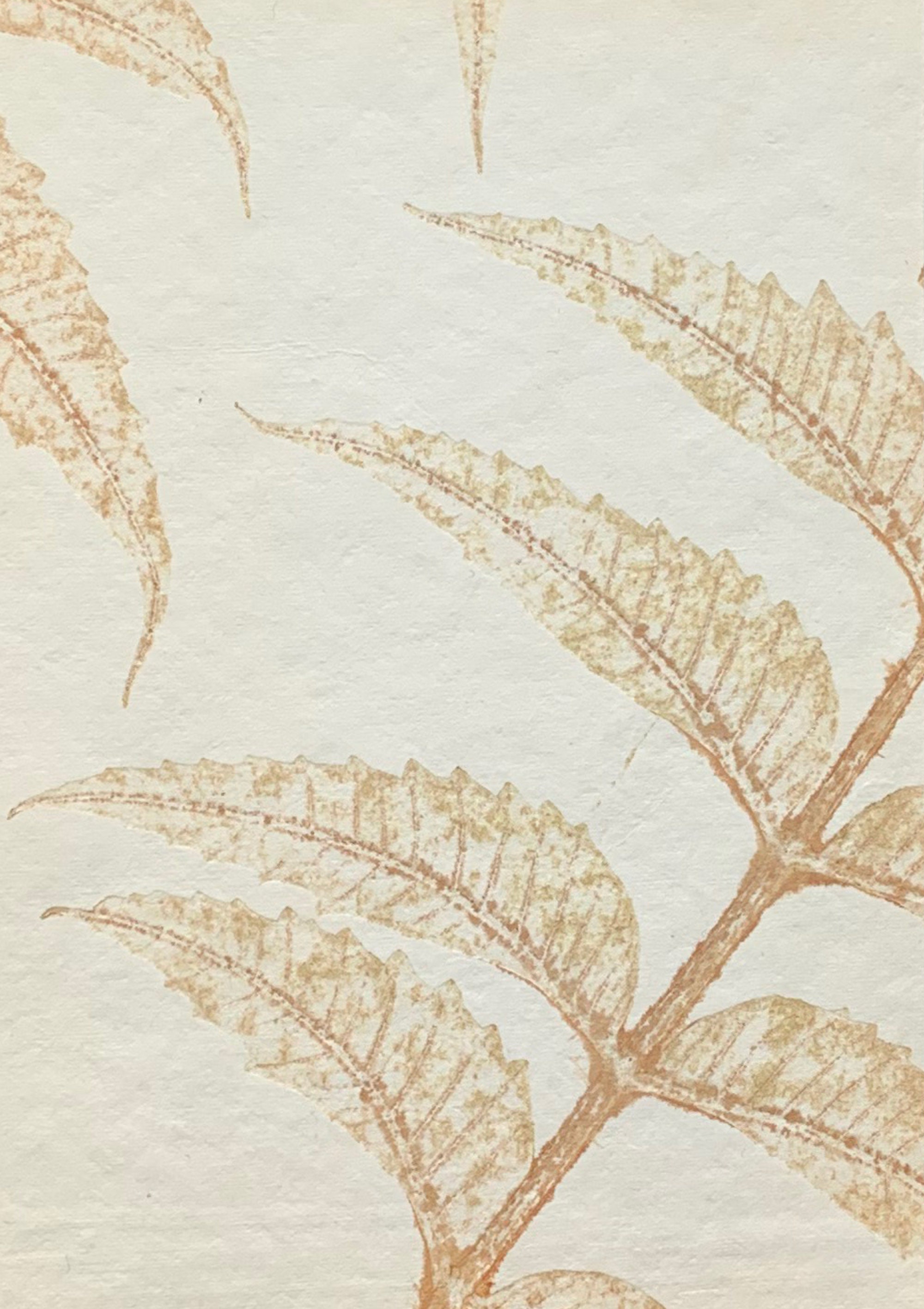 100 handmade cards with leaf imprint 5"x7" cotton paper