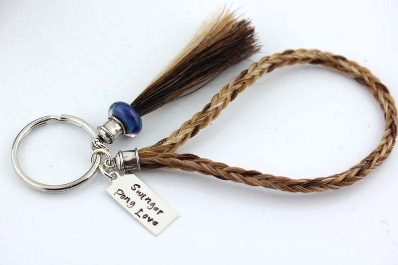 Custom Horse Hair Key Chain With Tassel and Sliver Lined Etsy