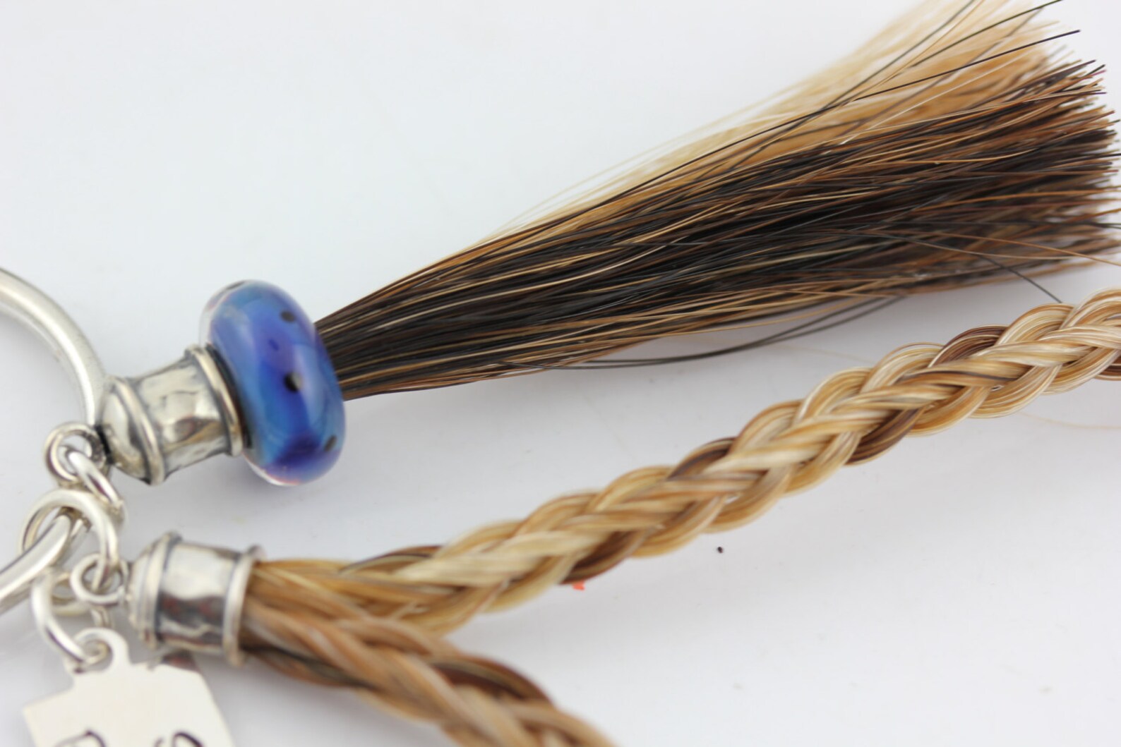 Custom Horse Hair Key Chain With Tassel and Sliver Lined Etsy