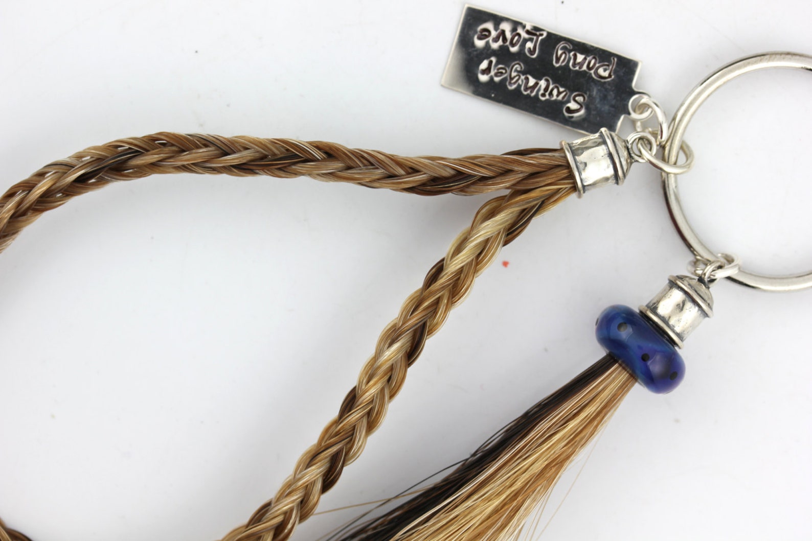 Custom Horse Hair Key Chain With Tassel and Sliver Lined Etsy