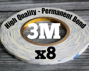 x8 54.7yds (50meters) 3M SUPER Sized Rolls - Triple Duty Double Sided Tape for All of your Crafting Needs!