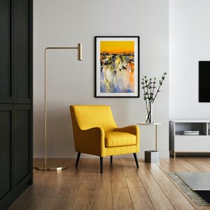 Poster alta qualità di un dipinto originale astratto ad acquerello. Arte astratta per decorare la tua casa e il tuo ufficio