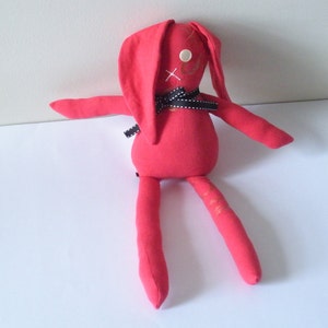 Eco Friendly Toy, Red Bunny Plush image 4