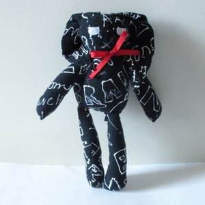 Zombie Doll Black Bunny Doll