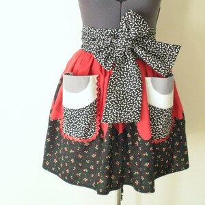 Rockabilly Apron- Ghoulia Inspired Apron- Guro Lolita Cosplay Apron- Zombies- Deluxe Apron