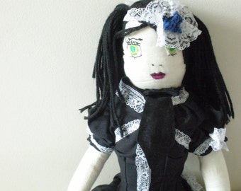 Gothic Lolita Doll - Victorian Doll - Porcelain Skin Doll - EGL