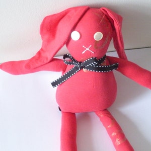 Eco Friendly Toy, Red Bunny Plush image 2