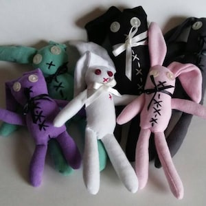 Juguete en miniatura de peluche de conejito para muñecas a escala 1:6, Blythe, Pullip, Monster Ever After High
