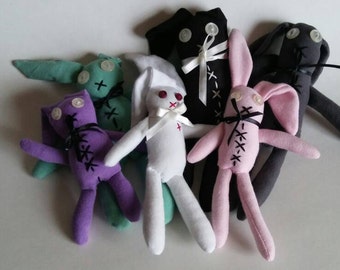 Bunny Plush Miniature Toy for 1:6 Scale Dolls, Blythe, Pullip, Monster Ever After High