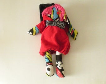 Red Ridding Hood- Plush Toy- Rainbow Plush- Bunny Doll
