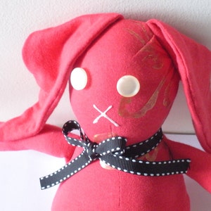 Eco Friendly Toy, Red Bunny Plush image 1