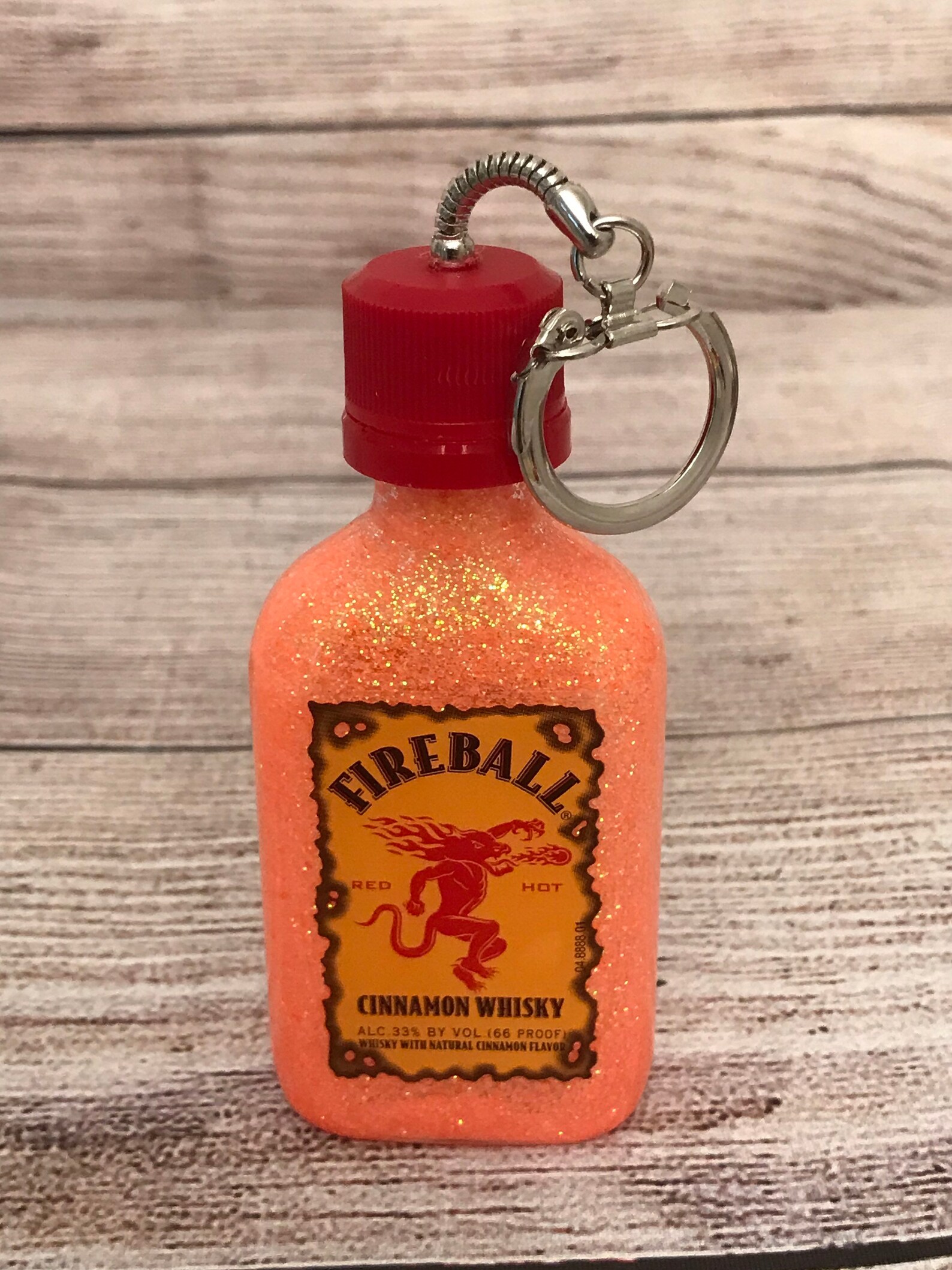Mini Liquor bottle Keychain. Smirnoff Fireball Drego Azul Etsy