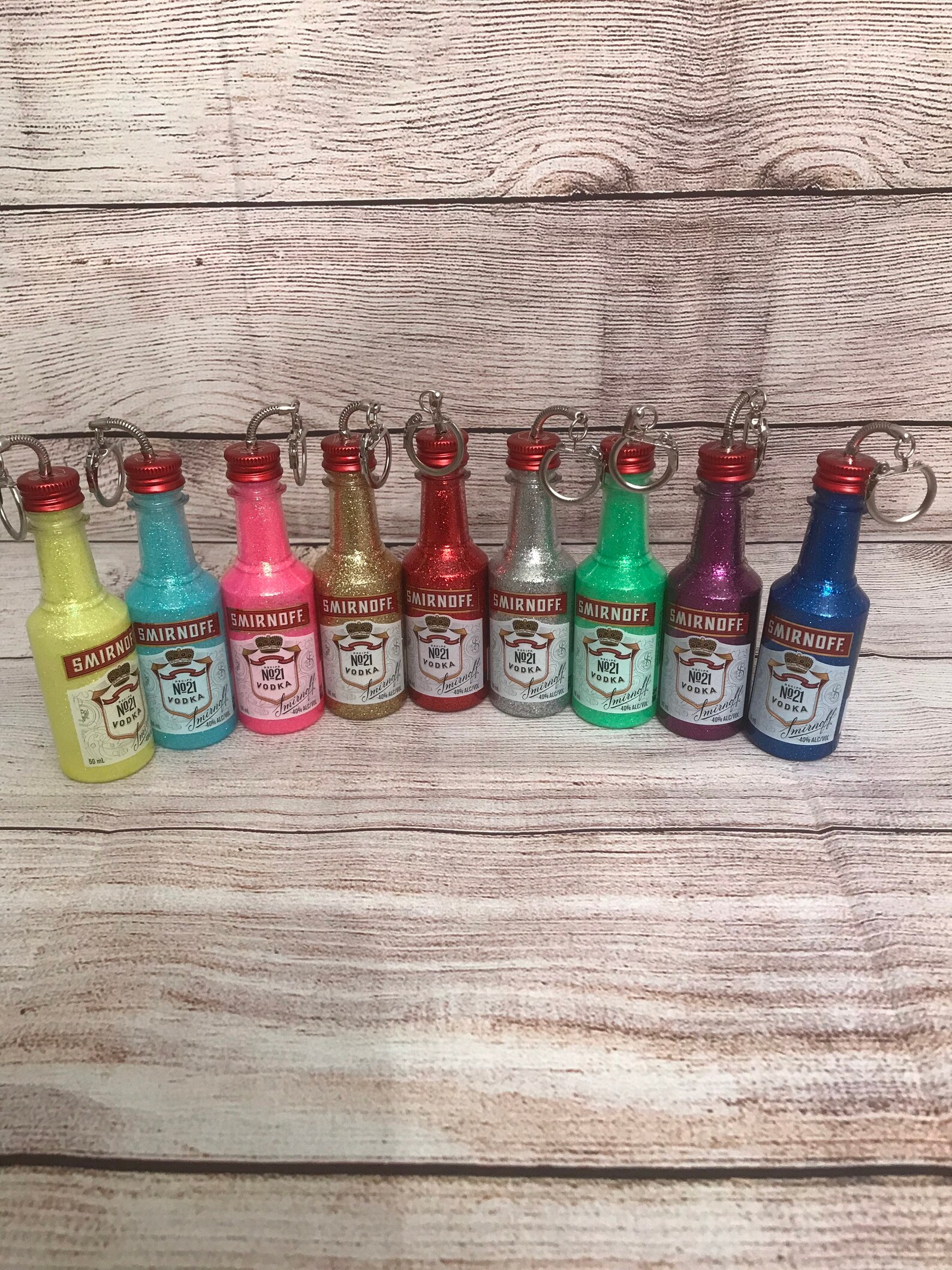 Keychain Smirnoff Vodka 50ml Key chain Etsy