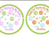 Bubble Party Favor Tags, Birthdays, Baby Showers  DIY Printable File
