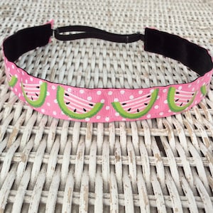 Pink Watermelon Headband - Headband for Girls - No Slip Headband - Headband for Women - Sports Headband - Hair Bands for Girls - Accessory