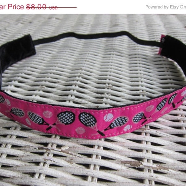 Pink Tennis Sports Headband, Girls headband, No Slip Headband, Women's Headband, Kids Headband, Youth Headband,  Hair Accessory