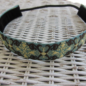 Turquoise Scroll Headband, Headband for Women, Headband for Girls, No Slip Headband, Sports Headband,  Athletic Headband,  Hair Bands