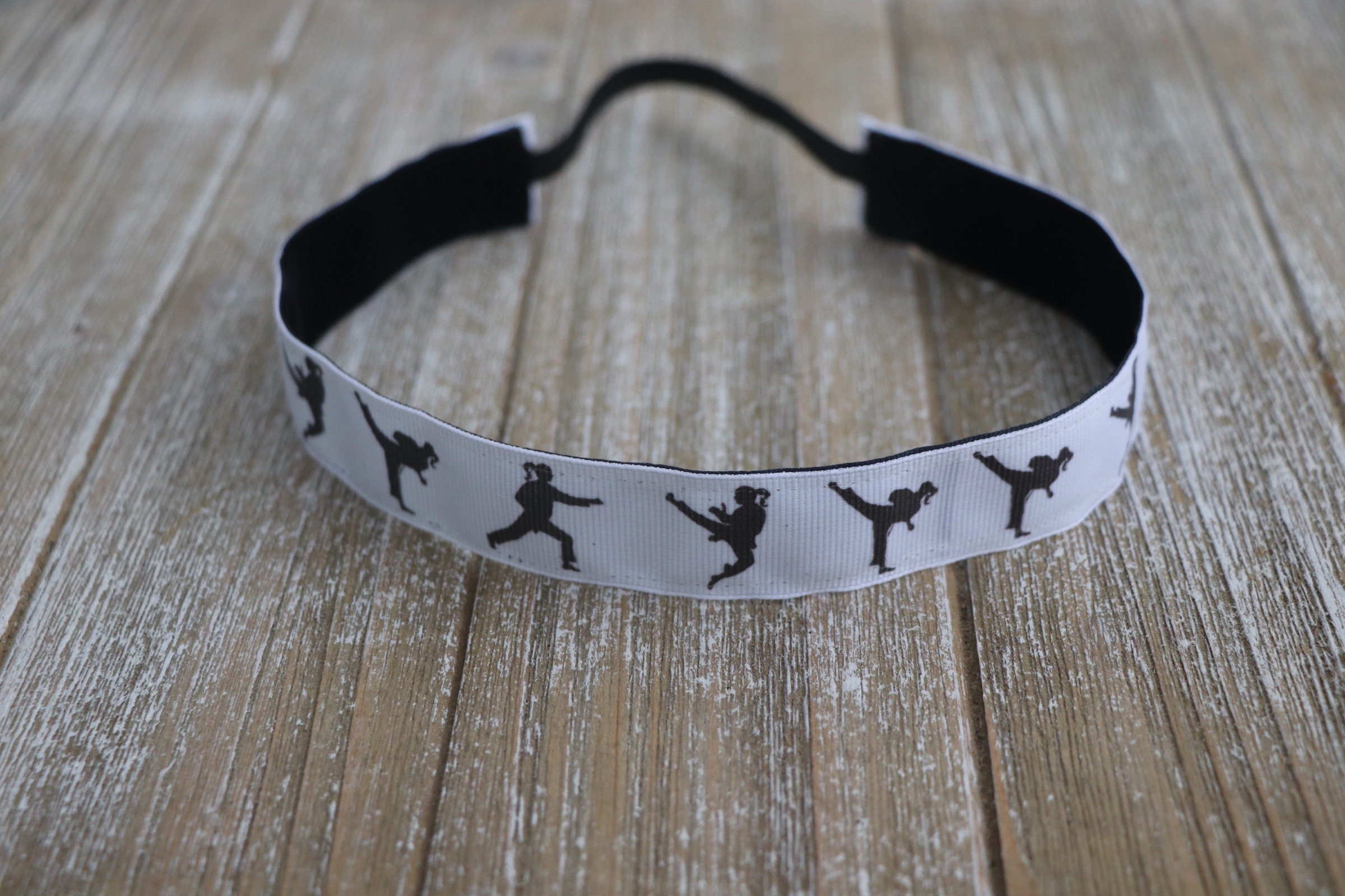 White Karate Headband Sports Headbands Headbands for Girls Etsy