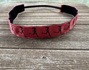 Coral  Runner Girl Headband, Running Headband for Women, No Slip Headband, Hair Bands for Girls,Sports Headband, Gifts for Women, Hair Bands