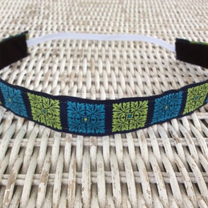 Blue Green Running Headband - Headband for Women - Headband for Girls -No Slip Headband - Sports Headband - Hair Bands for Girls