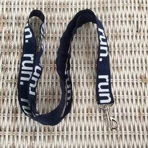Run Sports Lanyard,  Blue Coach&#39;s Lanyard,  Custom Lanyard,  Running Lanyard,  ID Holder,  Key Holder,  Running Gift,  Neck Lanyard