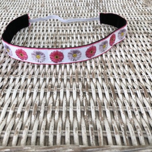Gerber Daisy Headband - Headband for Girls - Headband for Women - No Slip Headband - Sports Headband - Hair Bands for Girls - Gifts for Girl