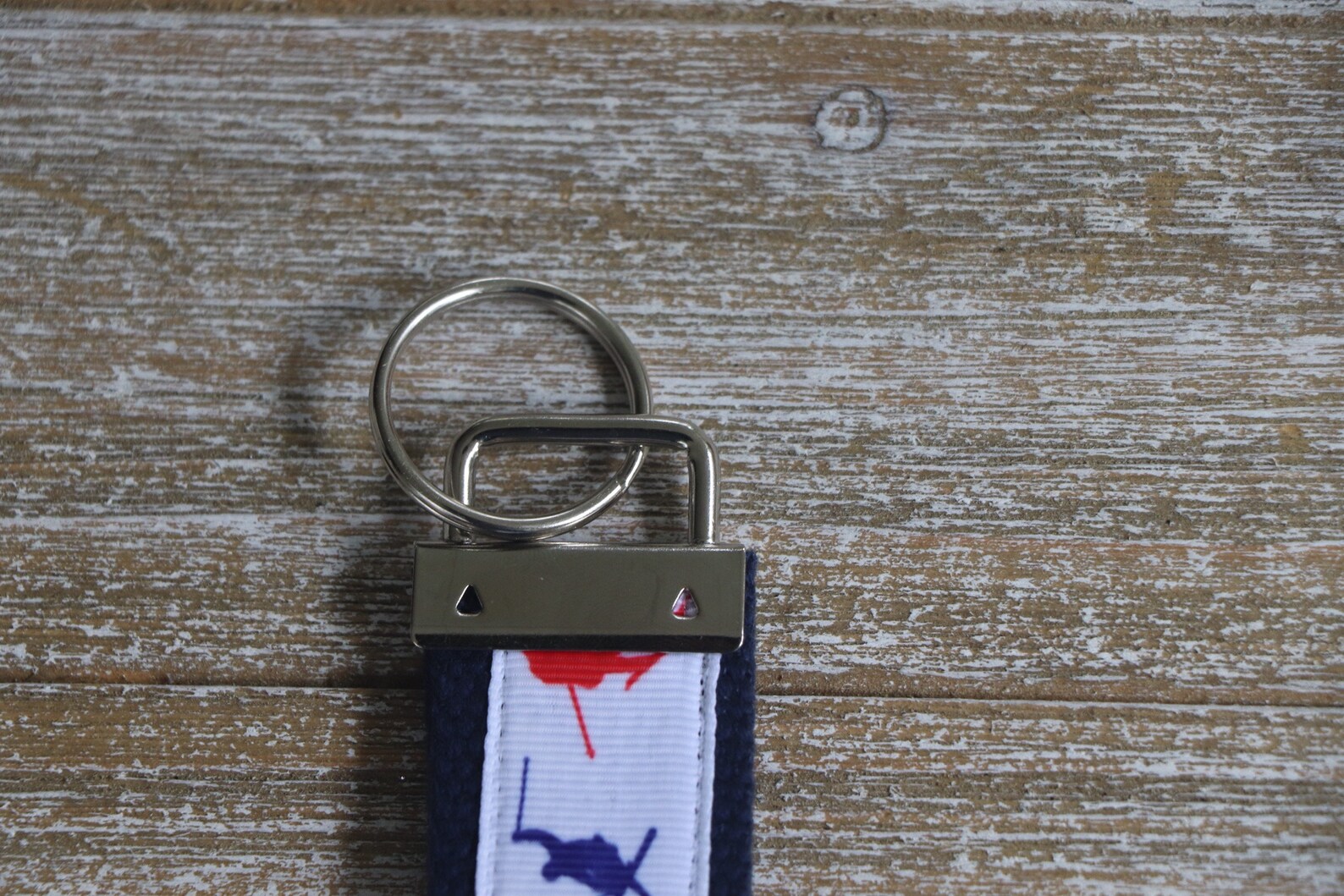 Snow Skiing Keychain Custom Keychain Wristlet Keychain Etsy