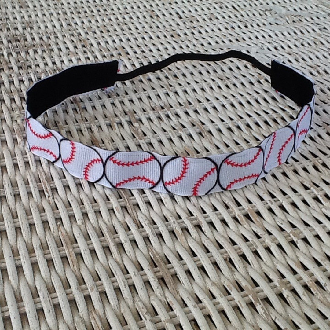 White Softball Headband Softball Team Headbands Headbands Etsy