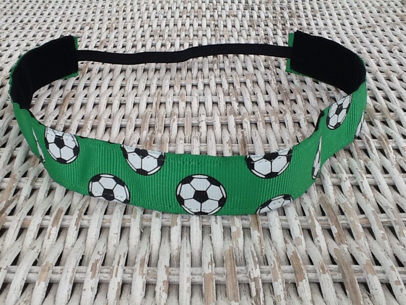 Green Soccer Headband Sports Headband Headbands for Girls Etsy