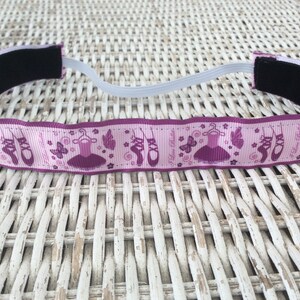 Purple Dance Headband - Headband for Girls- Sports Headband - No Slip Headband - Adjustable Headband- Kids Headband- Dance Gift- Hair Bands