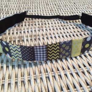 Black Yellow Chevron Headband - No Slip Headband - Headband for Girls - Headband for Women - Hair Bands for Girls - Hair Accessory
